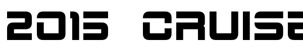 2015 Cruiser font preview